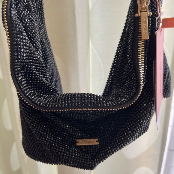 cult gaia Bags Nwt Cult Gaia Hera Mini Black Rhinestone Shoulder